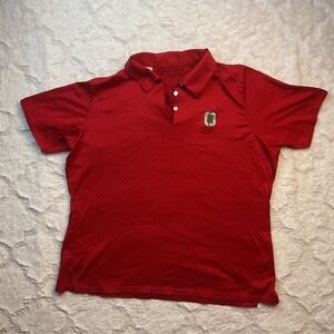 Cutter & Buck Polo Shirt Ohio State Buckeyes Red XL Golf Shirt